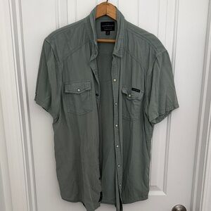 Sage Green Lucky Brand Button-Up Shirt